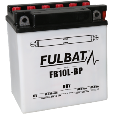 Konvenčný akumulátor ( s kyselinou) FULBAT FB10L-BP  (YB10L-BP) Vrátane balenia kyseliny
