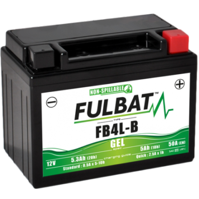 Gelový akumulátor FULBAT FB4L-B GEL (High Capacity) (YB4L-B GEL)