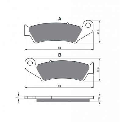 Brzdové obloženie GOLDFREN 004 K1