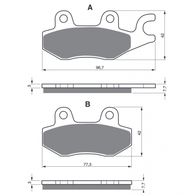 Brzdové obloženie GOLDFREN 009 AD