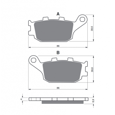 Brzdové obloženie GOLDFREN 021 AD