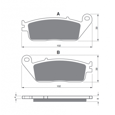 Brzdové obloženie GOLDFREN 022 AD
