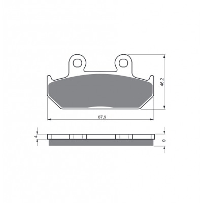 Brzdové obloženie GOLDFREN 024 AD