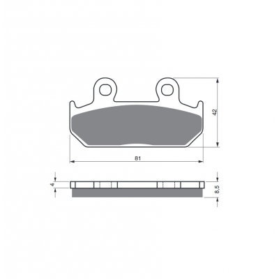 Brzdové obloženie GOLDFREN 025 S3