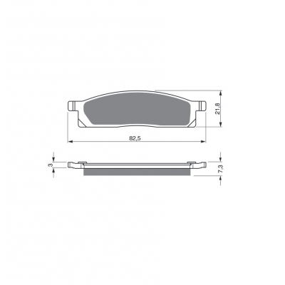 Brzdové obloženie GOLDFREN 034 K1