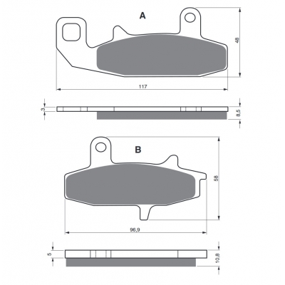 Brzdové obloženie GOLDFREN 036 AD