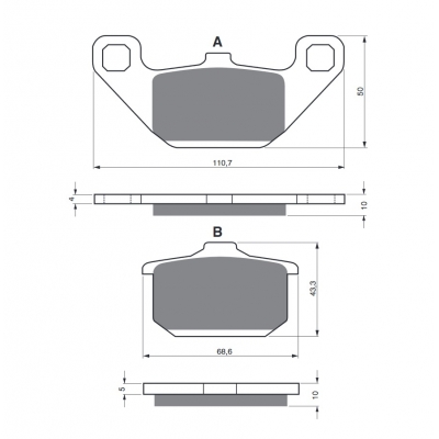 Brzdové obloženie GOLDFREN 037 S3