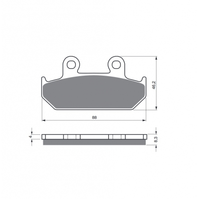 Brzdové obloženie GOLDFREN 051 AD