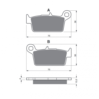 Brzdové obloženie GOLDFREN 003 S33 OFF-ROAD
