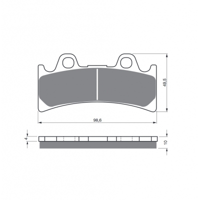 Brzdové obloženie GOLDFREN 054 AD