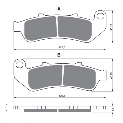 Brzdové obloženie GOLDFREN 055 S3