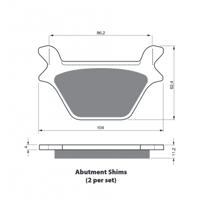 Brzdové obloženie GOLDFREN 056 AD