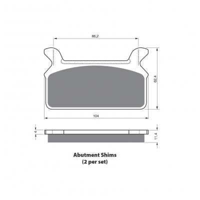 Brzdové obloženie GOLDFREN 063 AD