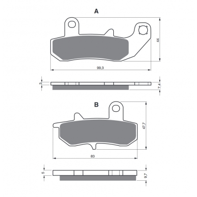 Brzdové obloženie GOLDFREN 065 AD