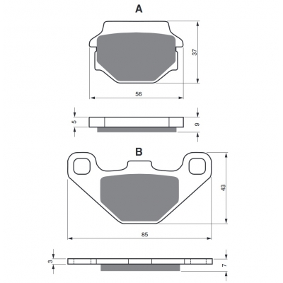 Brzdové obloženie GOLDFREN 084 K5