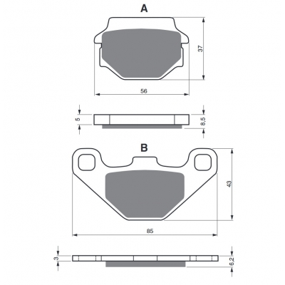 Brzdové obloženie GOLDFREN 086 AD