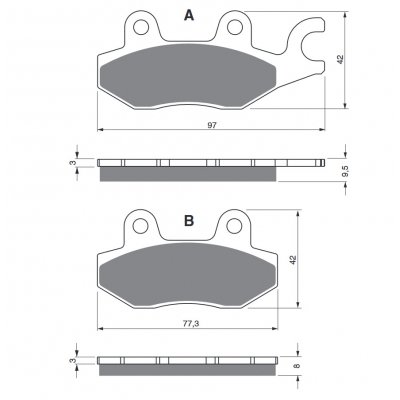 Brzdové obloženie GOLDFREN 088 K1