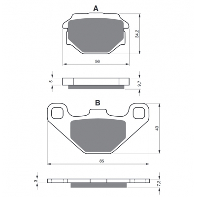 Brzdové obloženie GOLDFREN 094 AD