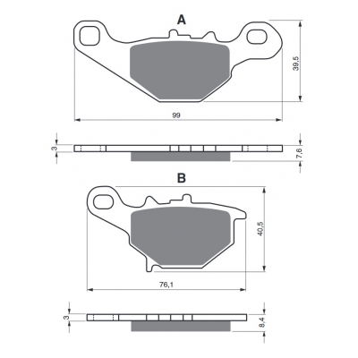 Brzdové obloženie GOLDFREN 109 AD
