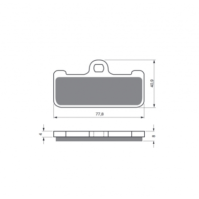 Brzdové obloženie GOLDFREN 116 GP6