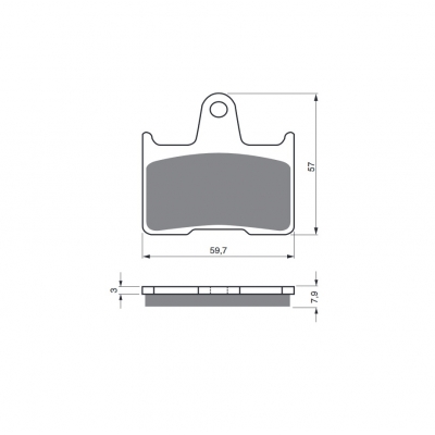 Brzdové obloženie GOLDFREN 148 S3