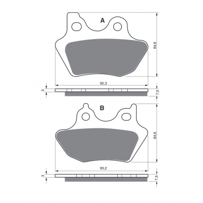 Brzdové obloženie GOLDFREN 181 S3