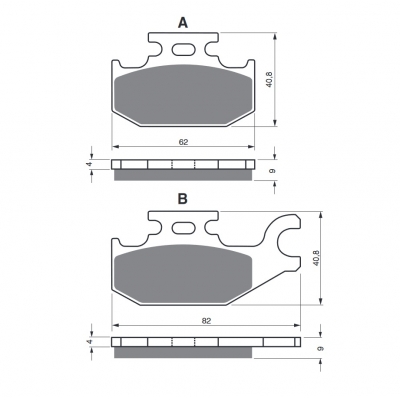 Brzdové obloženie GOLDFREN 182 S3