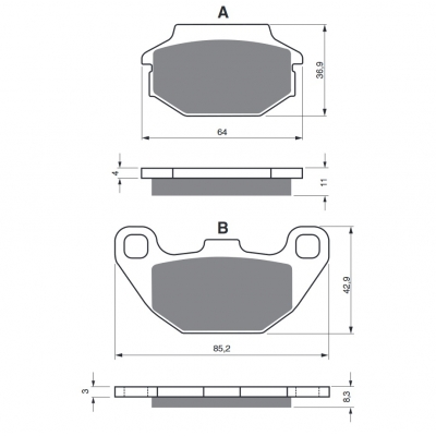 Brzdové obloženie GOLDFREN 183 K5