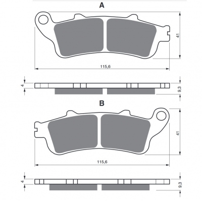 Brzdové obloženie GOLDFREN 135 S33 STREET