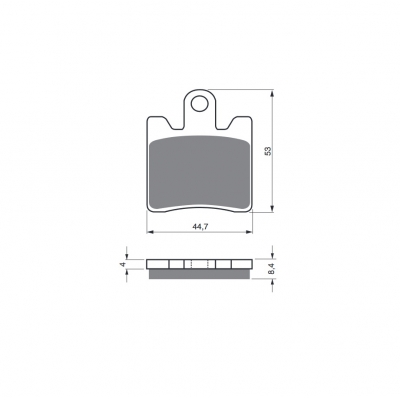 Brzdové obloženie GOLDFREN 147 S33 STREET FRONT