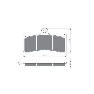 Brzdové obloženie GOLDFREN 126 GP6