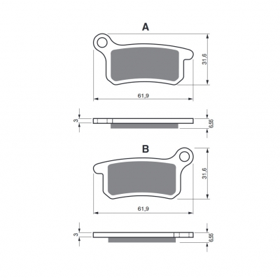 Brzdové obloženie GOLDFREN 185 S3