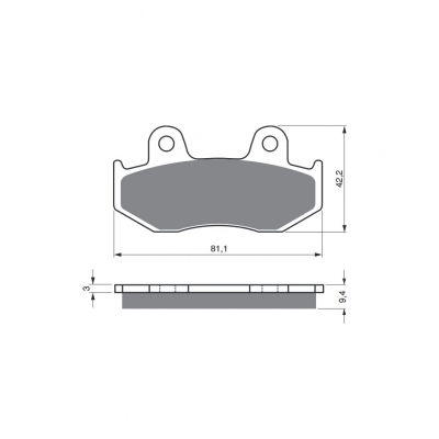 Brzdové obloženie GOLDFREN 188 S3