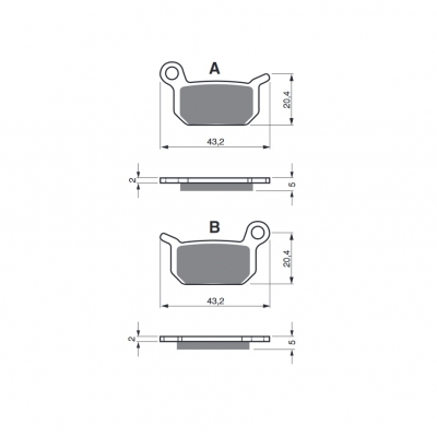 Brzdové obloženie GOLDFREN 190 AD