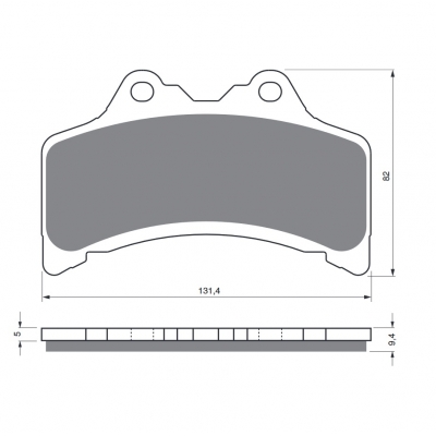 Brzdové obloženie GOLDFREN 204 AD