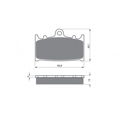 Brzdové obloženie GOLDFREN 206 AD