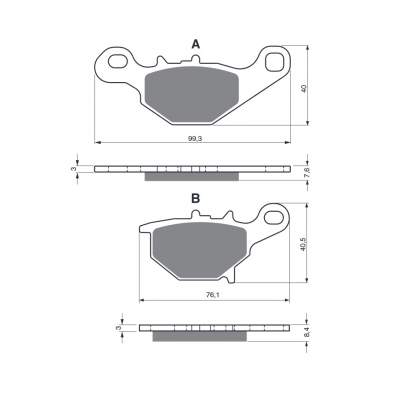 Brzdové obloženie GOLDFREN 226 AD