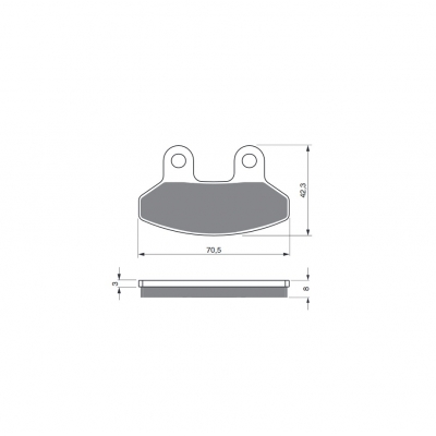 Brzdové obloženie GOLDFREN 234 S3