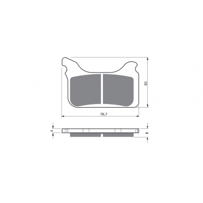 Brzdové obloženie GOLDFREN 231 S33 OFF-ROAD FRONT