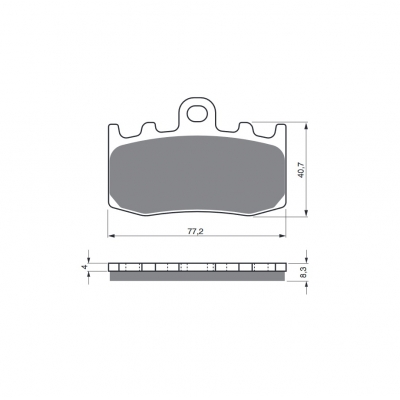 Brzdové obloženie GOLDFREN 196 S33 STREET FRONT