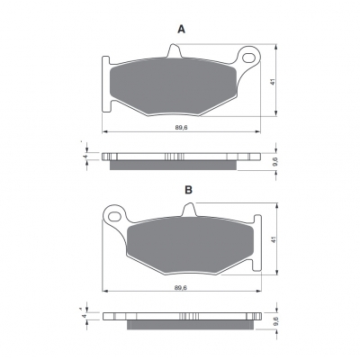 Brzdové obloženie GOLDFREN 241 AD