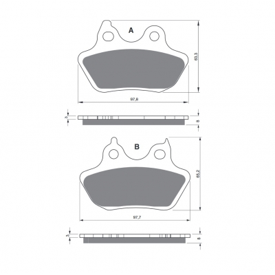 Brzdové obloženie GOLDFREN 244 AD