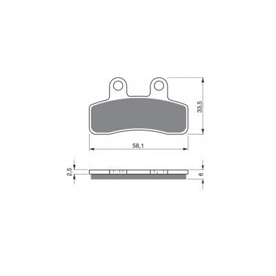 Brzdové obloženie GOLDFREN 250 AD