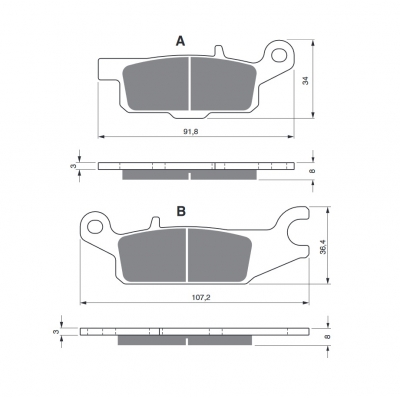 Brzdové obloženie GOLDFREN 252 AD