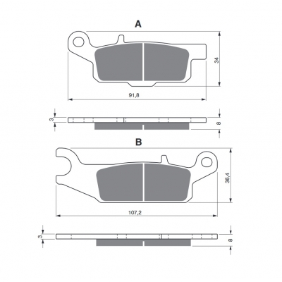 Brzdové obloženie GOLDFREN 253 AD