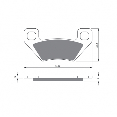 Brzdové obloženie GOLDFREN 254 K5