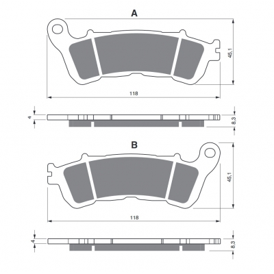 Brzdové obloženie GOLDFREN 257 AD