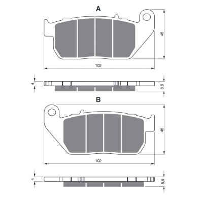 Brzdové obloženie GOLDFREN 272 S3