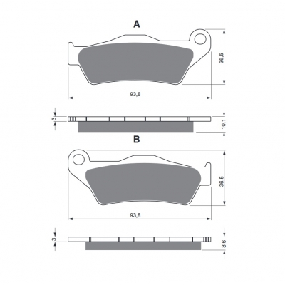 Brzdové obloženie GOLDFREN 292 AD