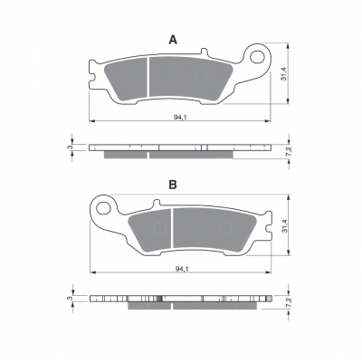 Brzdové obloženie GOLDFREN 248 S33 OFF-ROAD FRONT